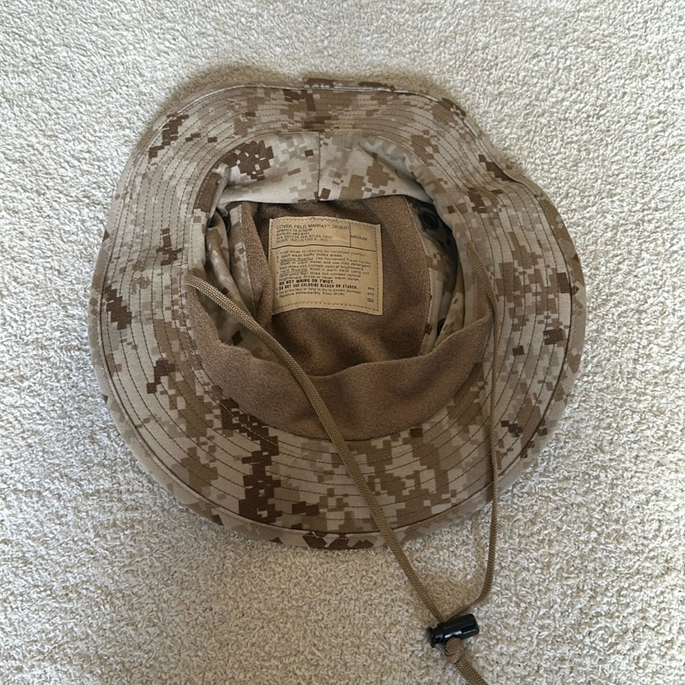 MARPAT Desert USMC Marine Boonie Hat Size Medium Marine Corp USGI